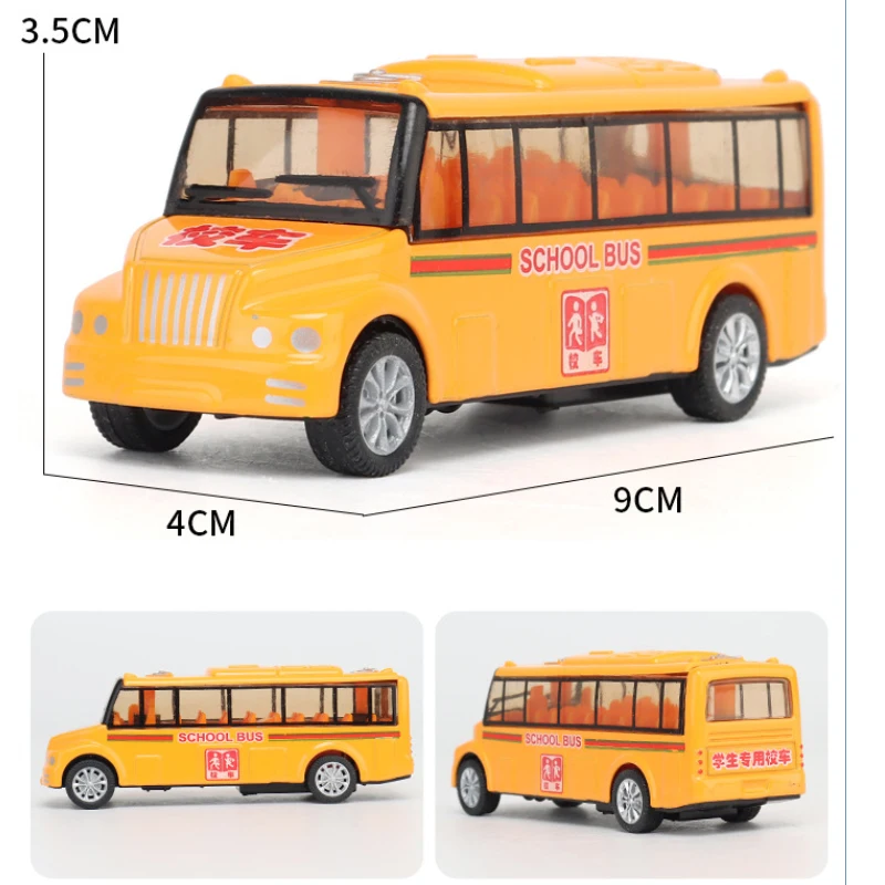 2021 Diecast Toy Vehicles New 4 Colors  Pull Back Diecast Min Alloy Toys City Bus Kids Diecast Toy Vehicles