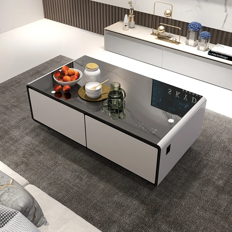 Primst Multifunctional smart coffee table refrigerator coffee table with 2 refrigerated drawers home furniture