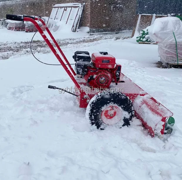 China factory price High efficiency Gasoline snowblower sweeper snow machine snowplow for sale