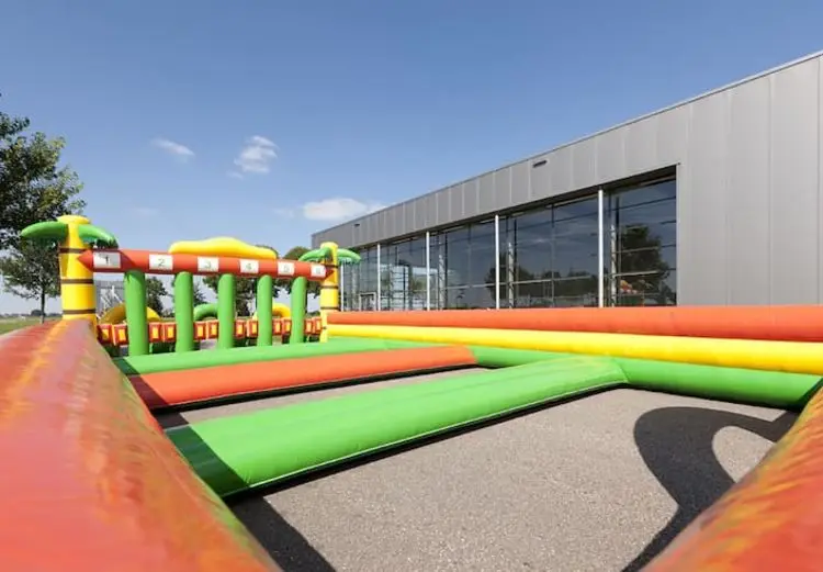 Alliance Outdoor Team Building Games Yard Custom Commercial Jumping Castle Playground Inflatable Running Horse Game