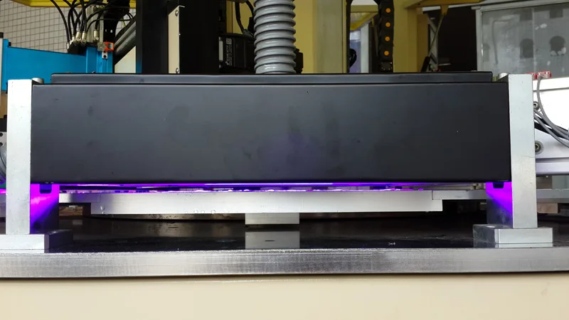 mass production plastic rulers 2 color spot uv automatic screen printing machine