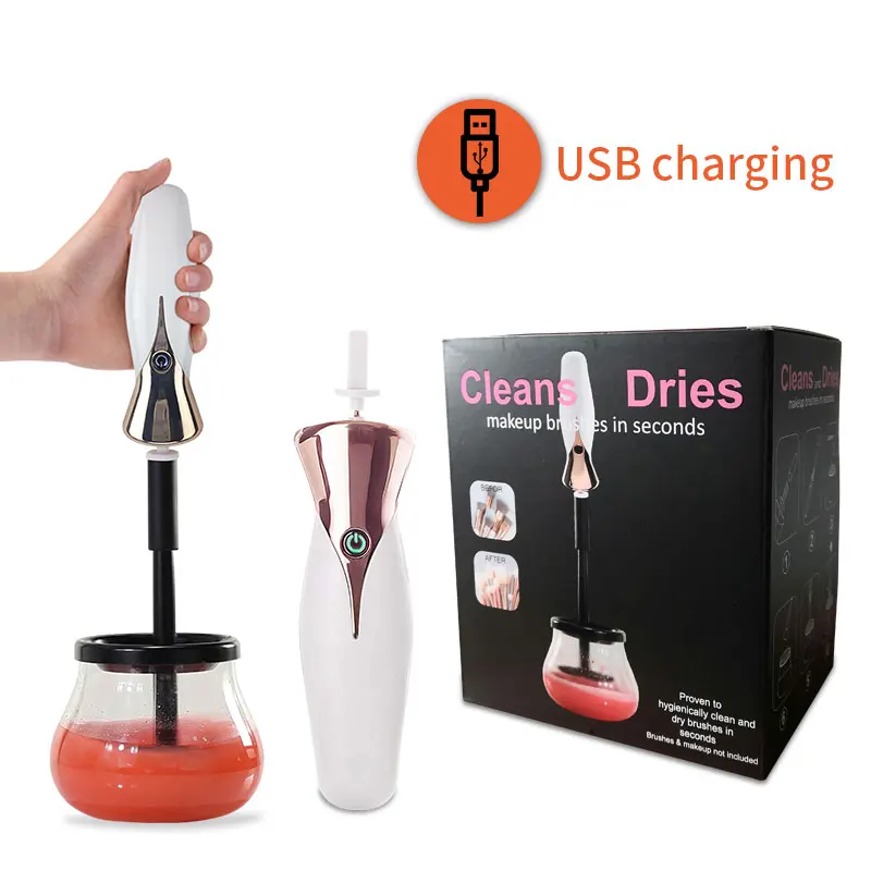 brush cleaner white