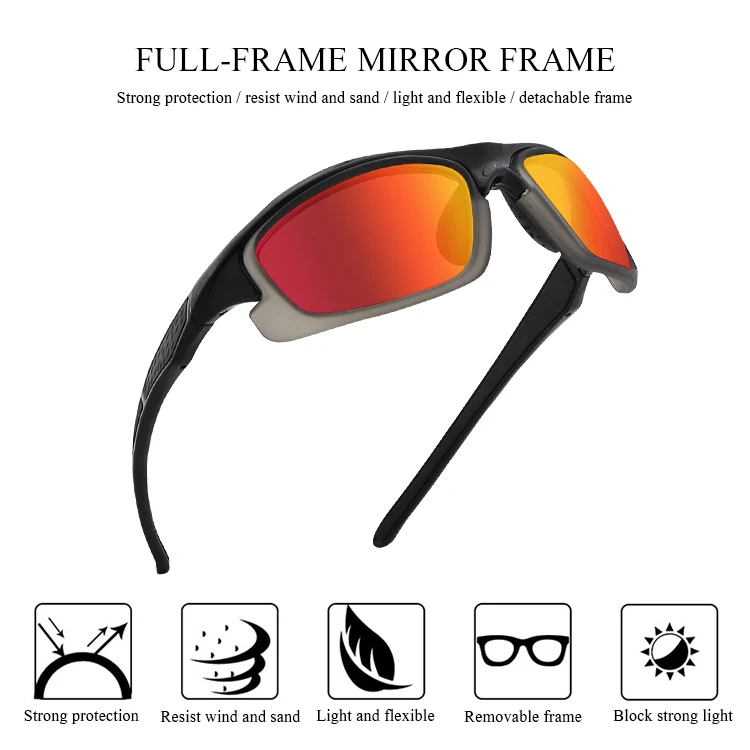 custom PC frame TR90 eyewear Rx glasses transparent mirror interchangeable lenses designer sunglasses