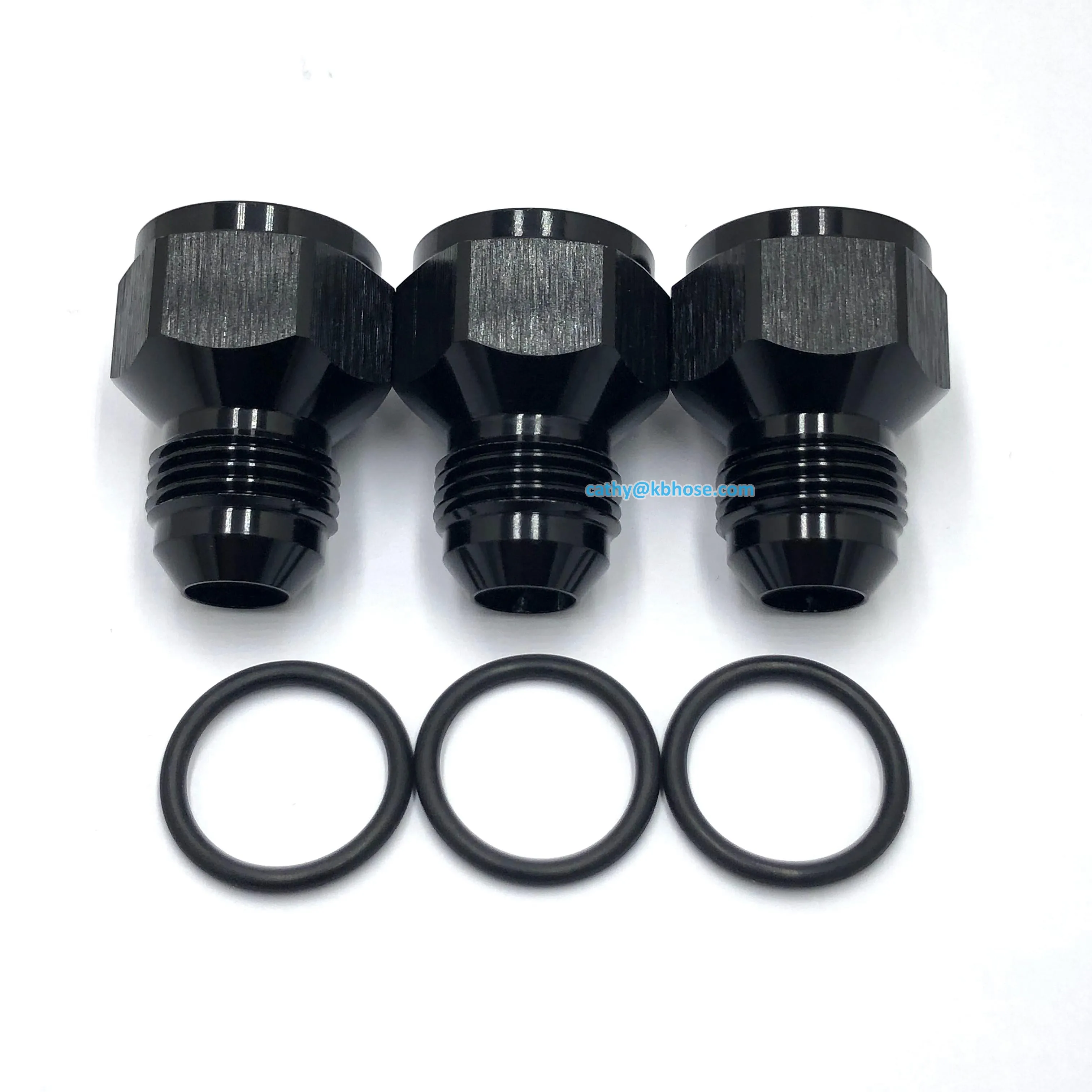 High Quality Aluminum Anodized Female to Male Flare Fuel Oil Hose Line Pipe Adapter Fitting AN Reducer