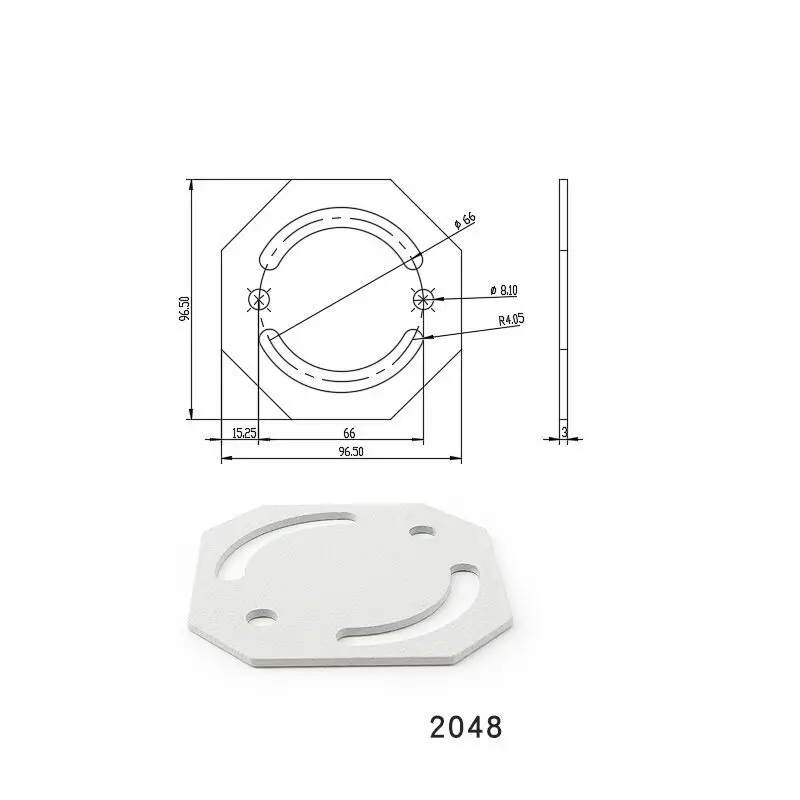 Flat Steering Connecting Plate for Aluminium