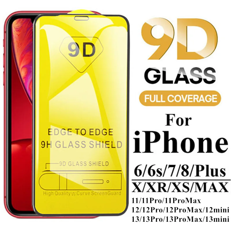 Защитная пленка для экрана VCAN 2022 9D совместимая с iPhone 13 Pro Max закаленное стекло