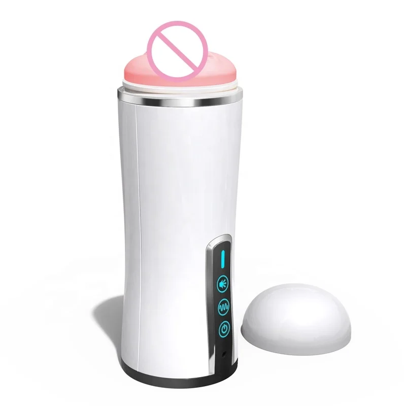 Voice Male Silicone Masturbator Cup Vibrator Pocket Pussy Sex Toy for Man Masturbation