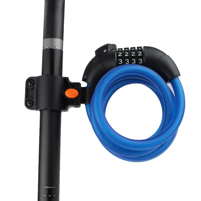 Multi-function Bicycle Lock Chain Lock Anti-thief Bike Cable Lock for Motorcycle Electric Bicycle