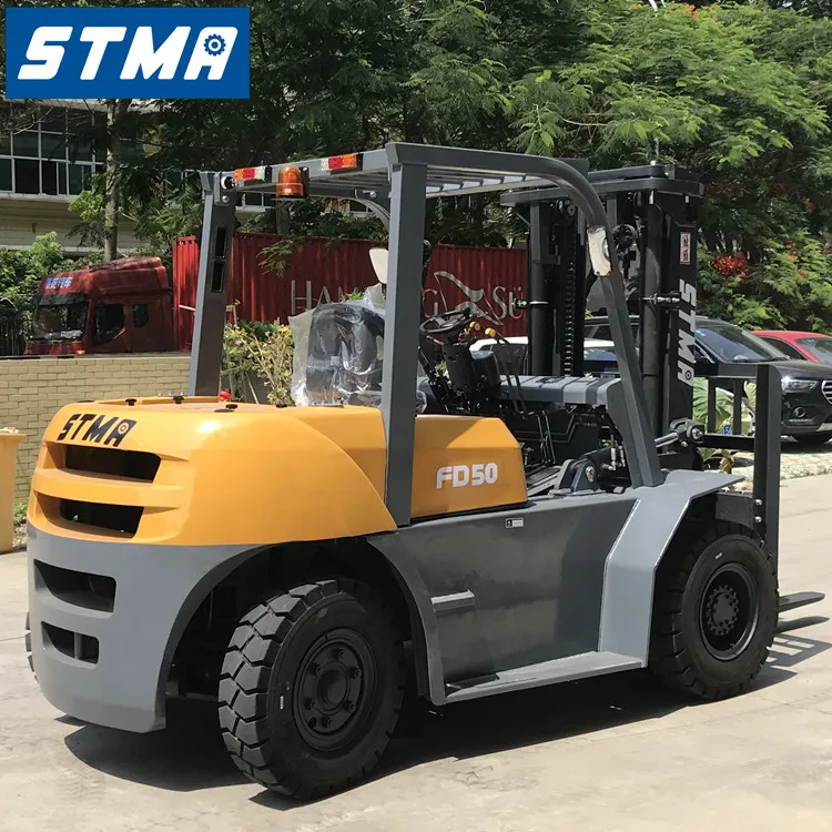 STMA big 5 ton forklift 5 ton diesel 5000kg with Mitsubishi S6S engine for 65.5kw/2250min
