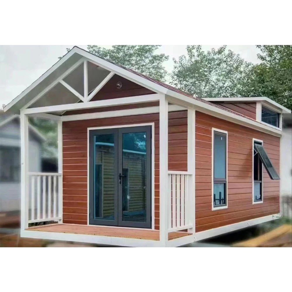 Wood like plastic pu polyurethane sandwich metal tiny house panel