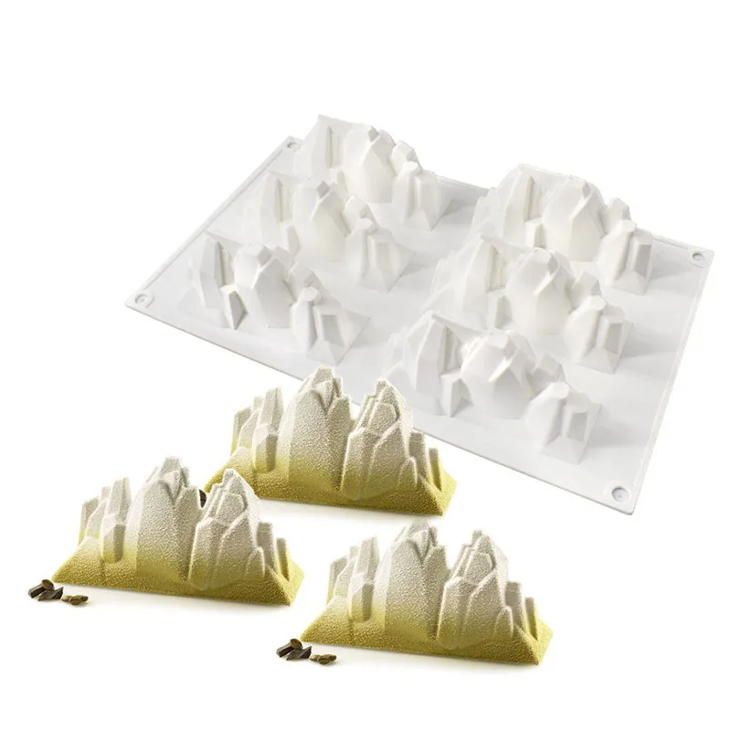Popular Iceberg Jelly Chocolate Handmade Soap Gypsum Ice Cream Mousse Silicone Cake Mold