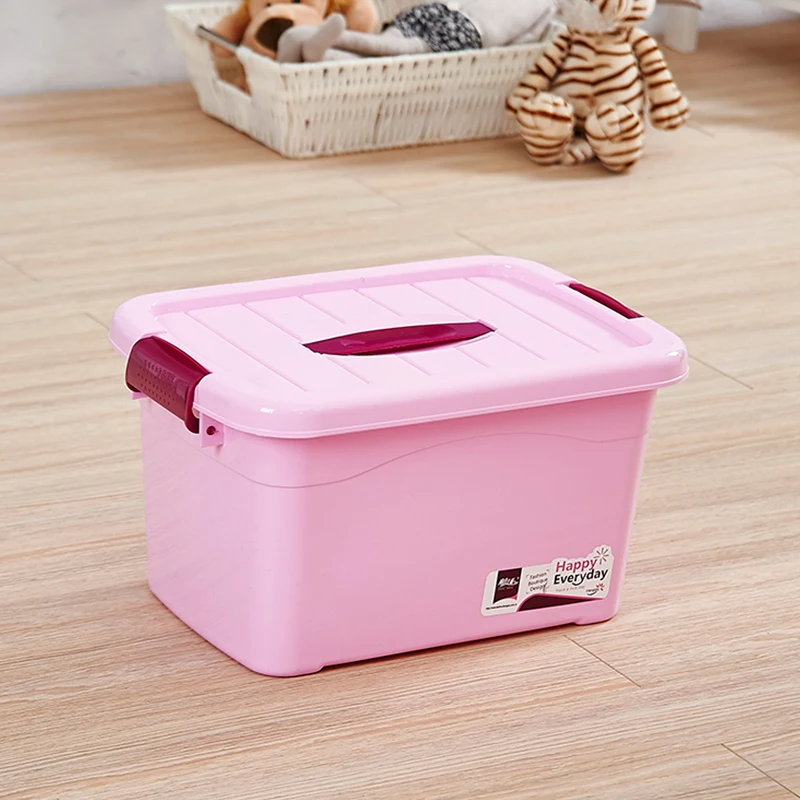 
Factory made strong heavy duty plastic storage box with lid,colorful storage container stackable storage bins 
