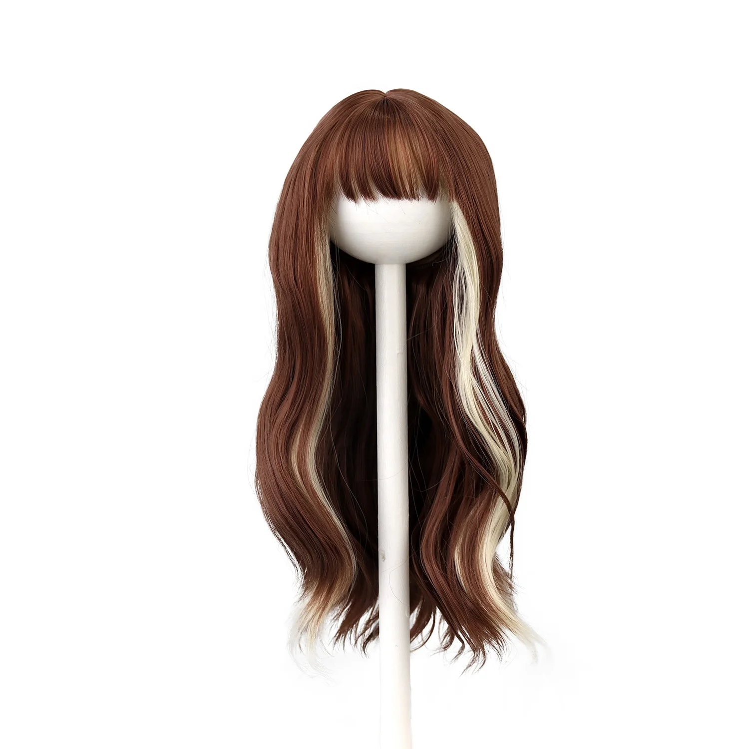 New 18 Inch American Doll Wigs Long Wavy Soft Fiber Tress For 27CM Head Dolls DIY Doll Accessories