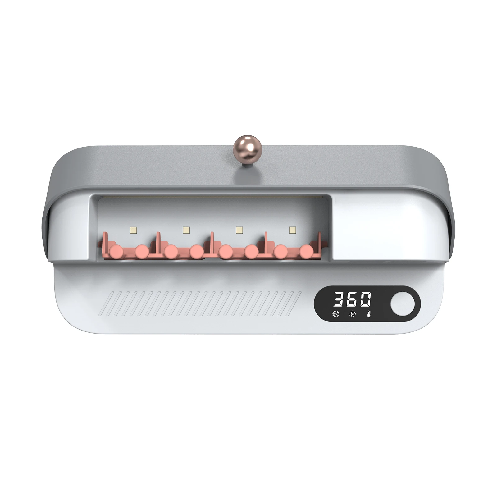 
4 in 1 UV UVC Light Toothbrush Sanitizer Holder, Rechargeable Toothbrush Storage & Sterilizer Box 