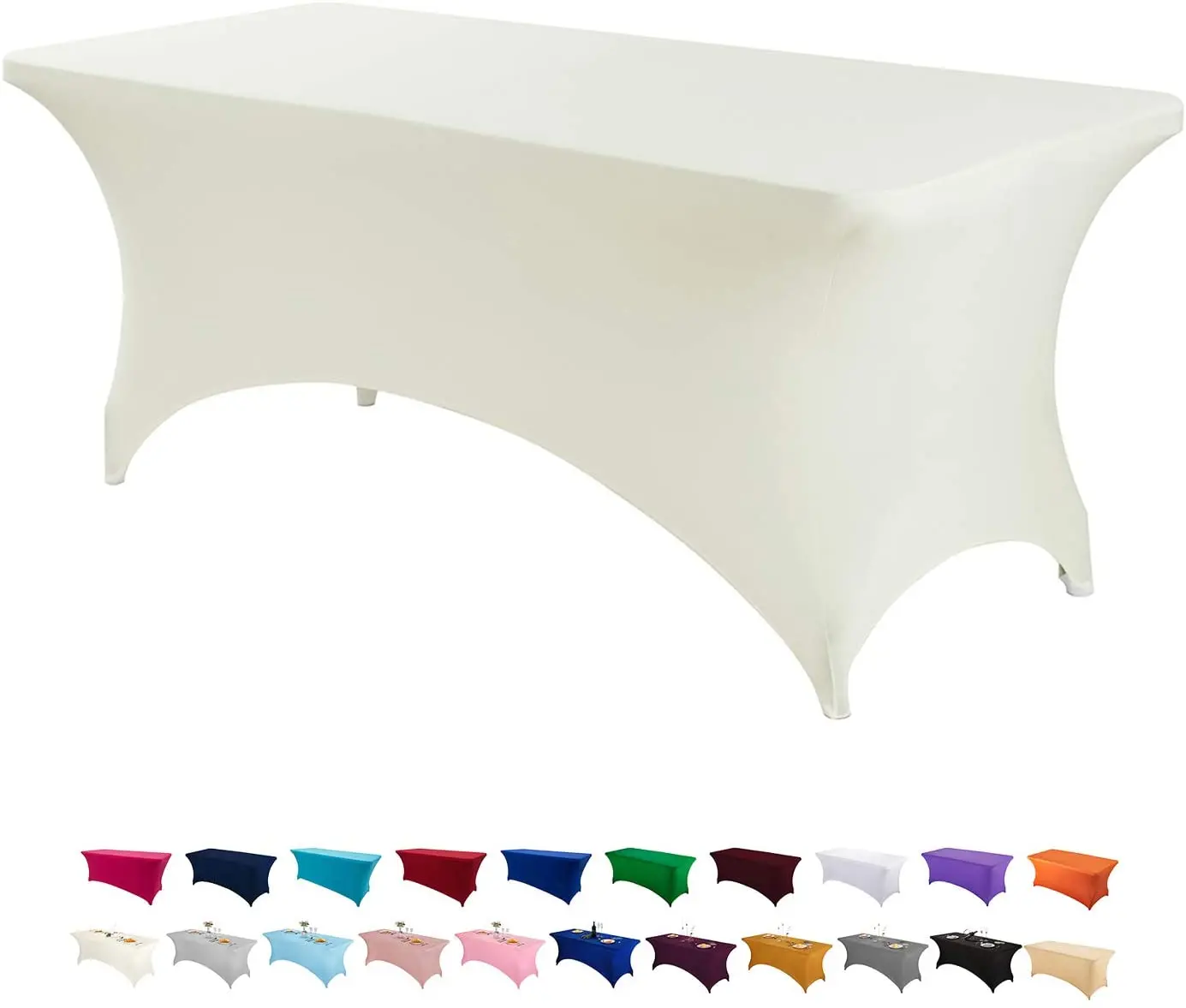 Прямоугольная скатерть из спандекса 6 футов