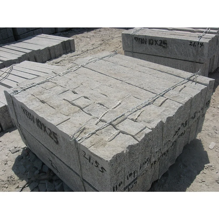 Hot Sale Cheap Light Grey Granite Kerbstone Driveway Natural Paving Stone G603 Garden Paving Curbstone outdoor