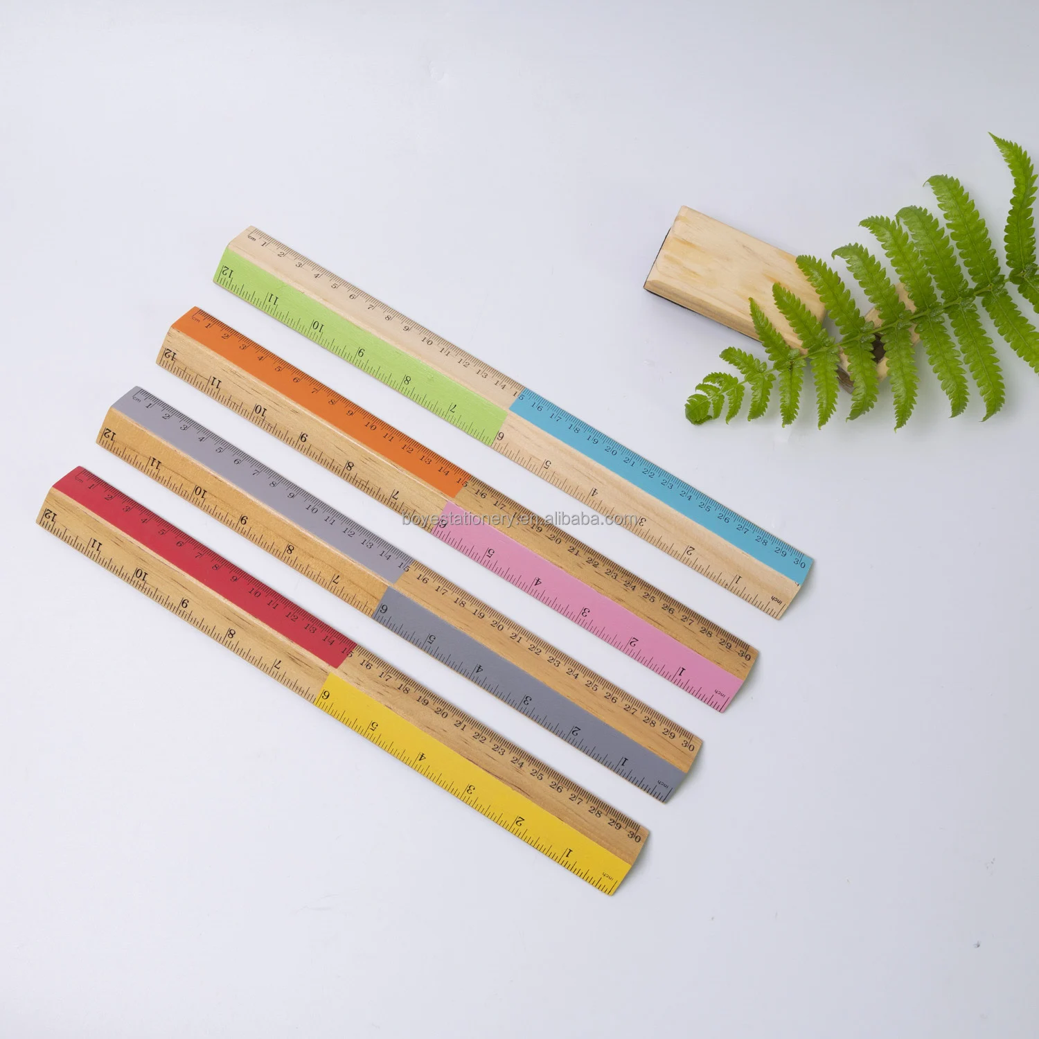 
High Quality Metric Multi Angle Ruler Construction Measuring Ruler Square Triangular Scale Wooden Ruler 