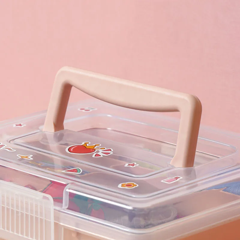 Convenient Large Capacity Multi-Layer Sewing Organizer with Dustproof Design