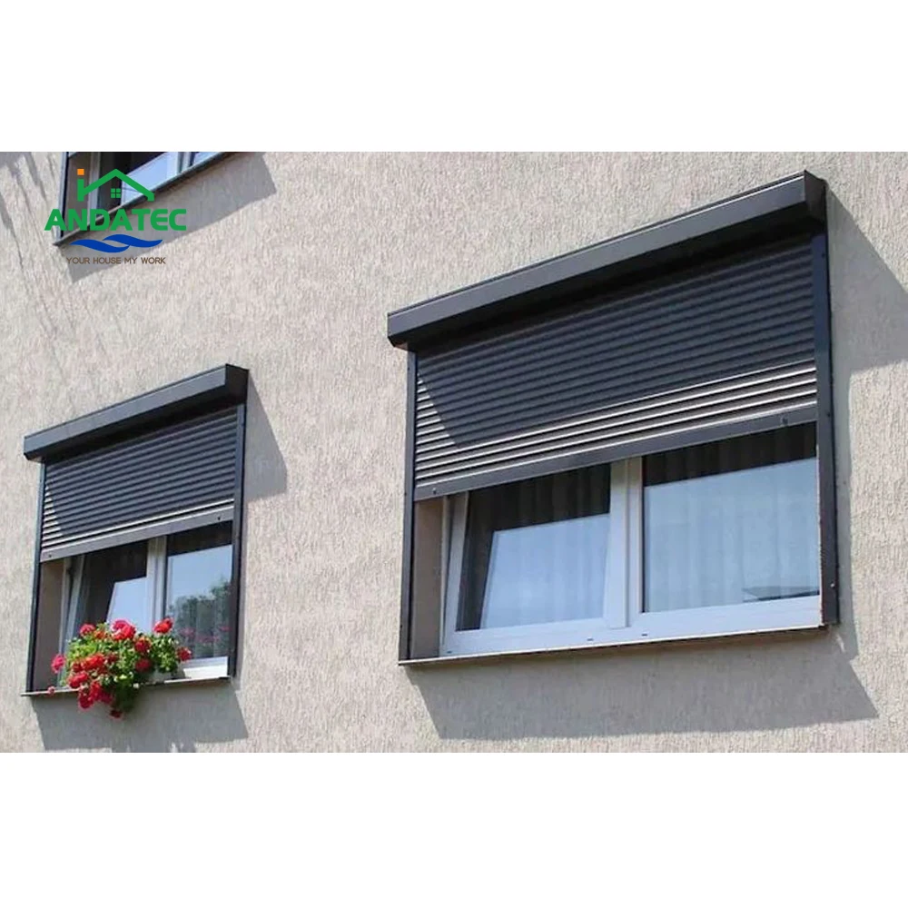 Hurricane Proof Motorized Rolling Shutter Security Electric Aluminum Roller Shutters for Door and Window