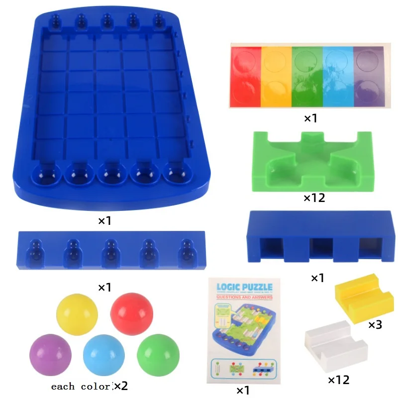 Kids logic maze puzzle finding route DIY puzzle desktop toys board game educational toys