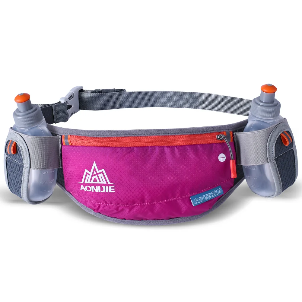 New style Wholesale E882 AONIJIE Running Belt Hydration Waist Pack Outdoor Waist Bag with Water Bottle Holder for Men Women