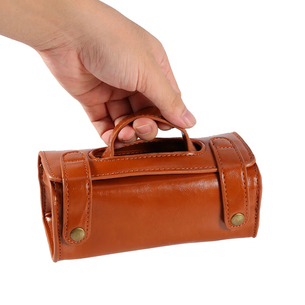 Men Portable Mini Leather Hand Tool Electrician Pouch Storage Bags Organizer Insert Handbag Organizer