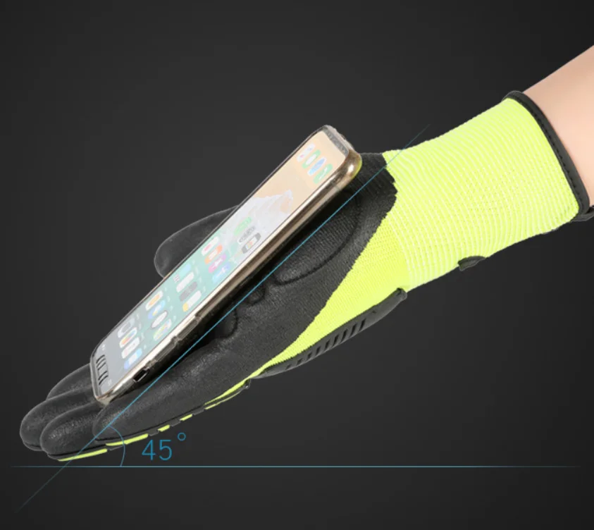 Anti Vibration Impact Resistant Safety Hand Protect Mechanical Guante TPR Impact Mechanic oil field impact Gloves