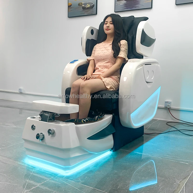 pedicure chair with manicure luxury pedicure spa massage chair for nail salon foot spa massage pedicure chair with basin
