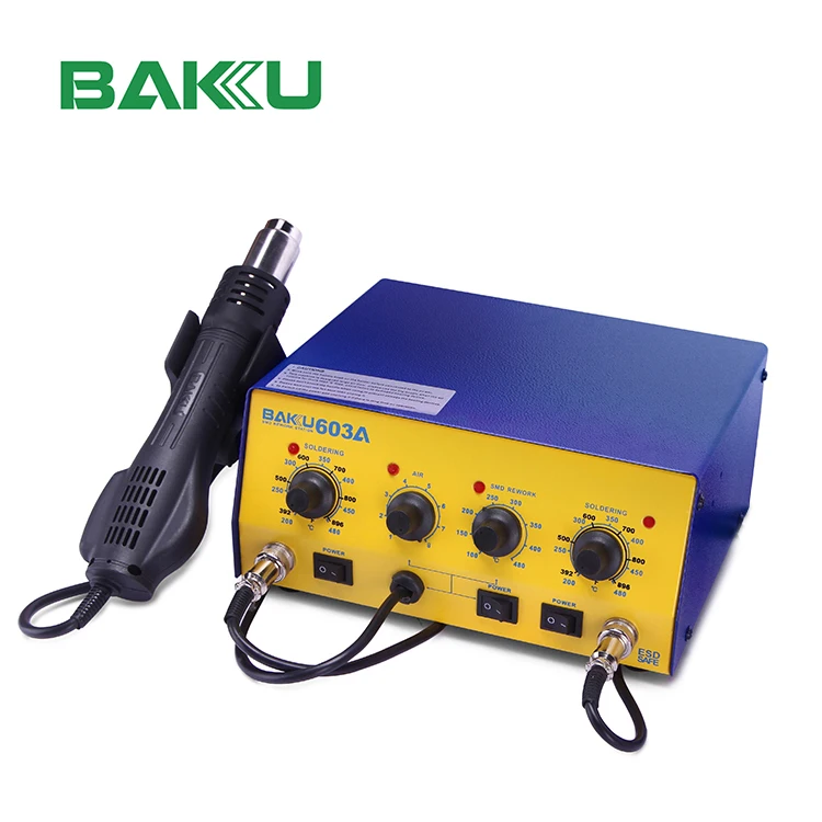  BAKU Прямая поставка горячего воздуха SMD 3 в 1 ремонтная станция BK-603A BGA цифровая паяльная для