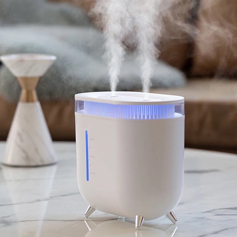 2l Large Capacity Double Nozzle Led Light Humidifier Ultrasonic Essential Oil Diffuser H2o Room Air Humidifiers