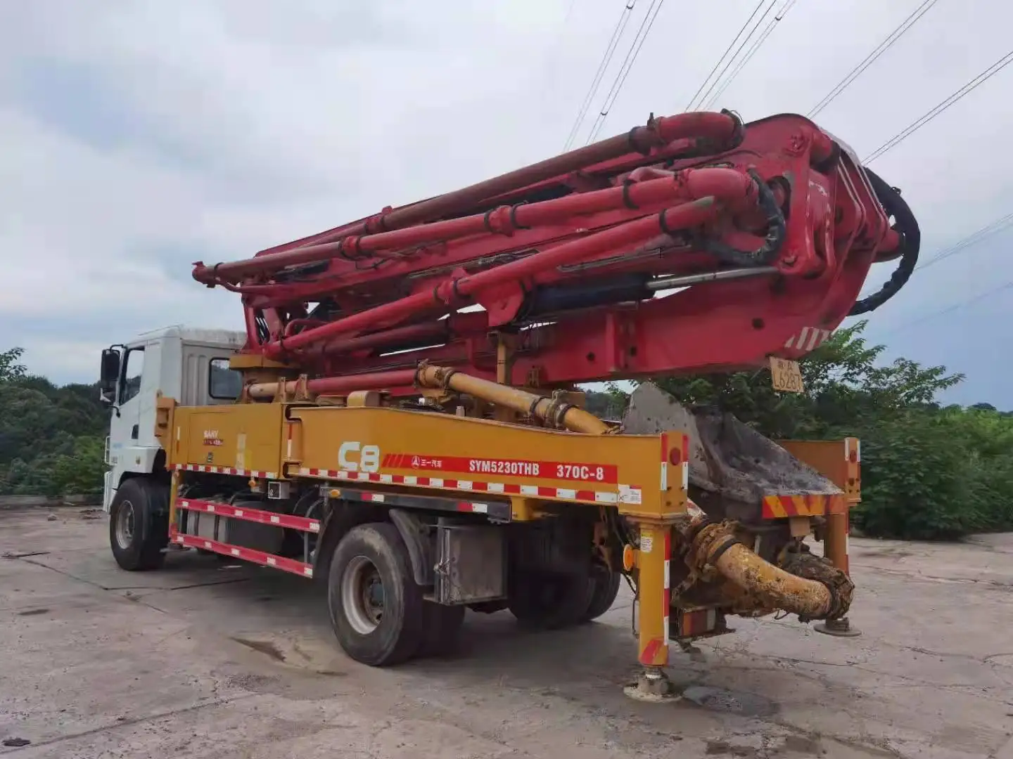 concrete pump used hot sale used sany concrete pump in Egypt