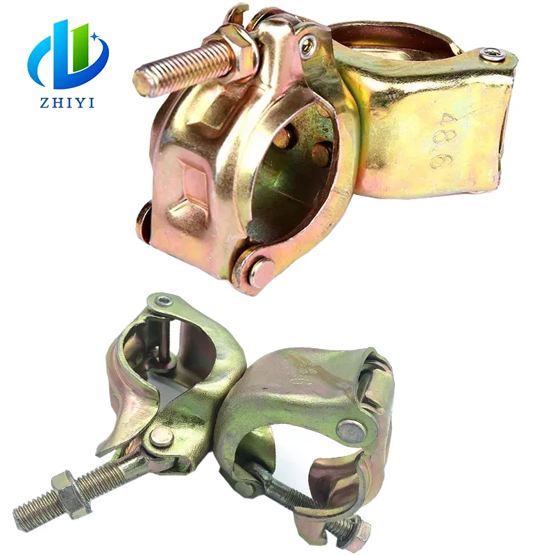 ladder accessories swivel clamp construction double coupler right angle coupler 48.6*48.6mm scaffold builder