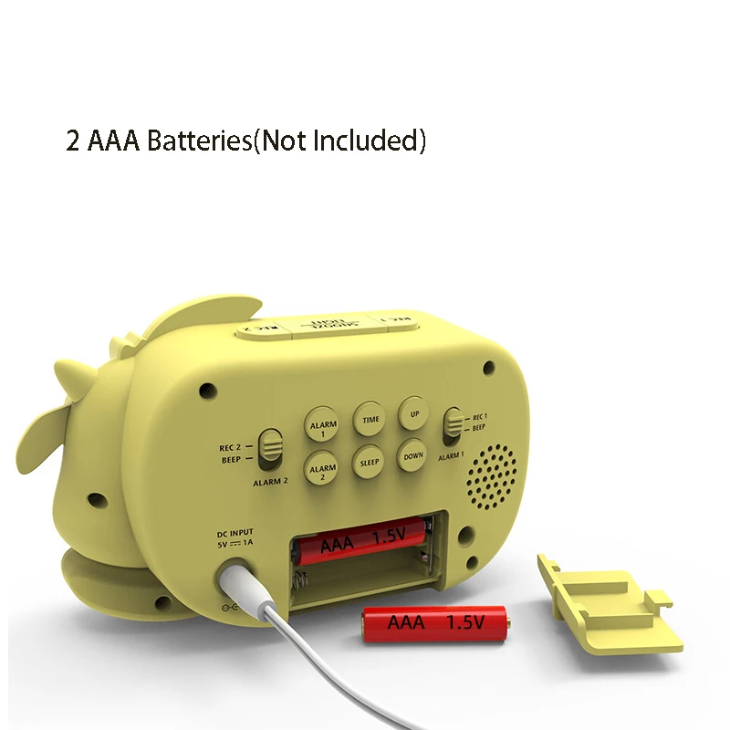 Toddlers Sleep Training Clock With Voice Recorder Alarm Clock Alarm Clock With Voice Recorder