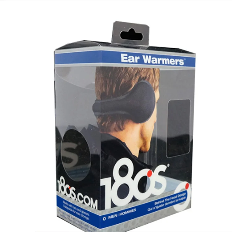 custom hot stamping clear phone case consumer smart headset headphone earphone packaging plastic box with foam insert