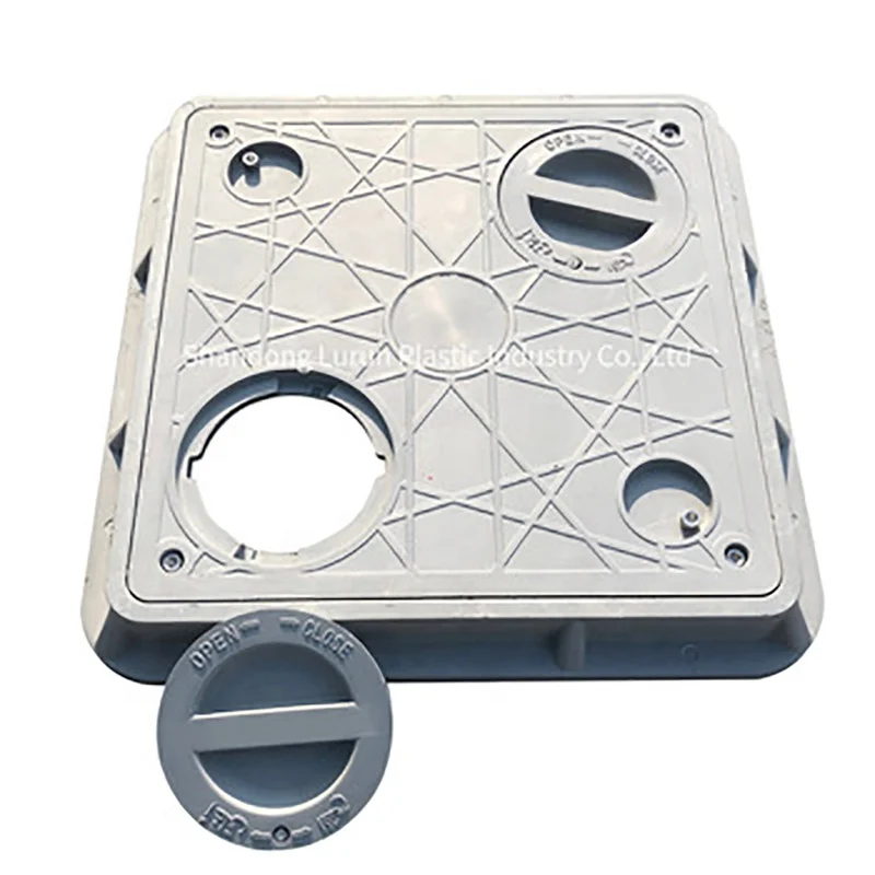hot dip galvanized d400 en124 fiber glass resin square manhole covers price for sale