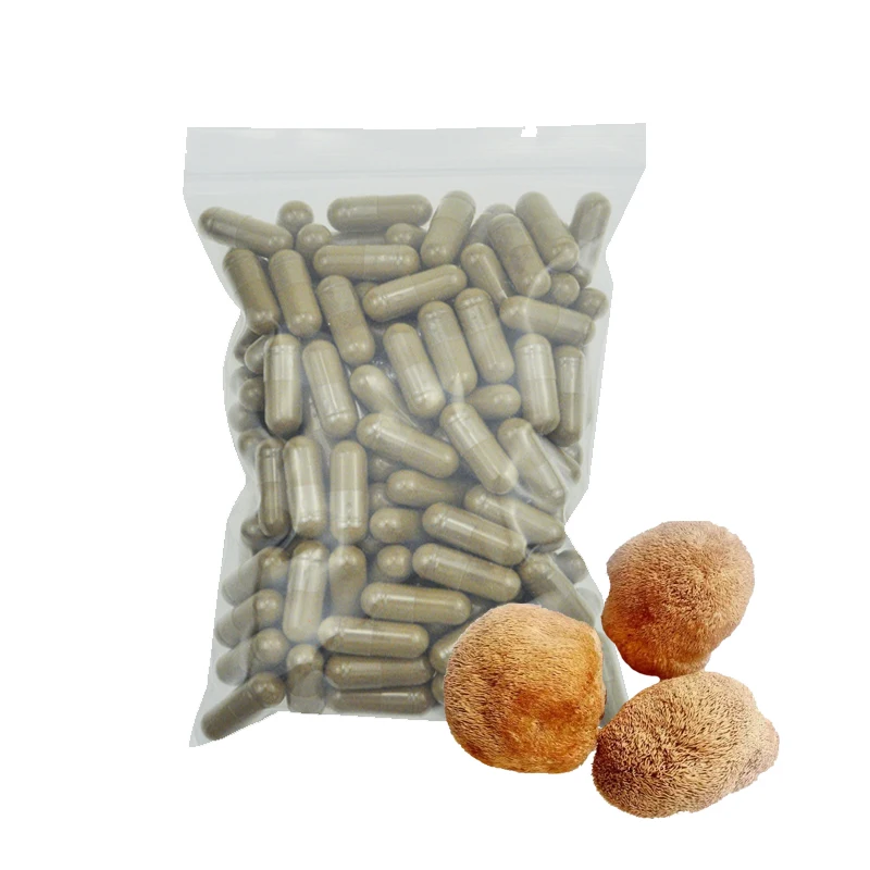 OEM Service Health Supplement Hericium Erinaceus Extract 10%-50% Lions Mane Mushroom Powder/Capsule