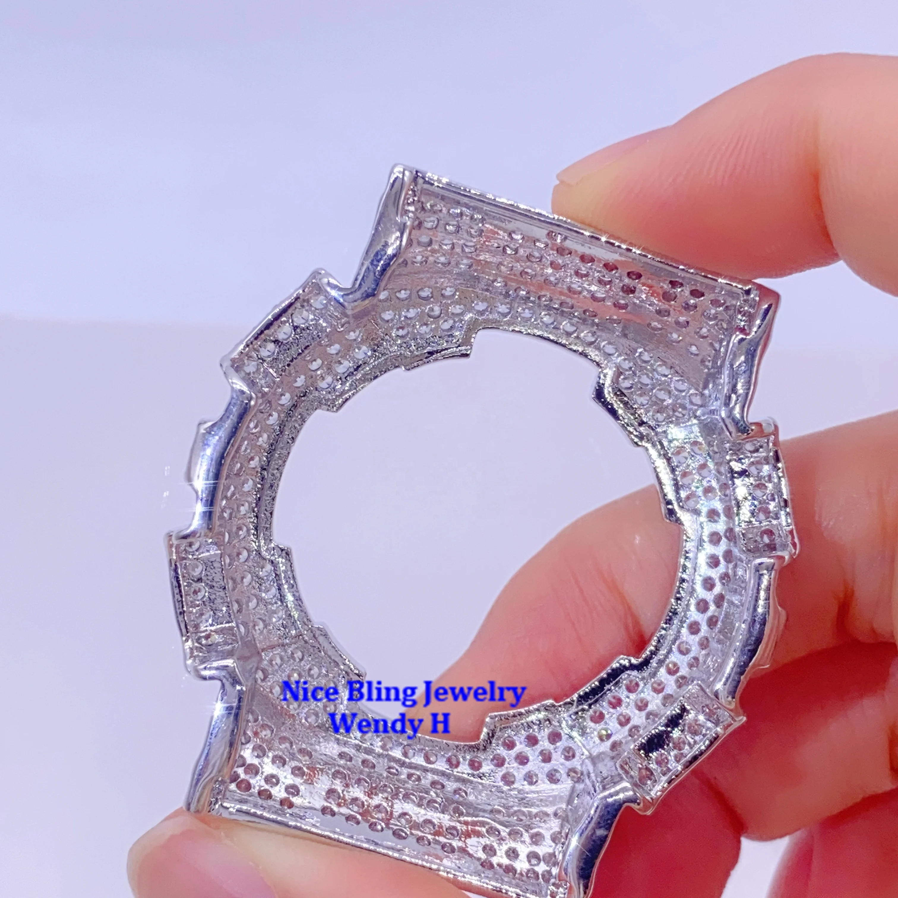 G Iced Out Shock GA100 GA110 Custom Made VVS GRA Moissanite Watch Bezel