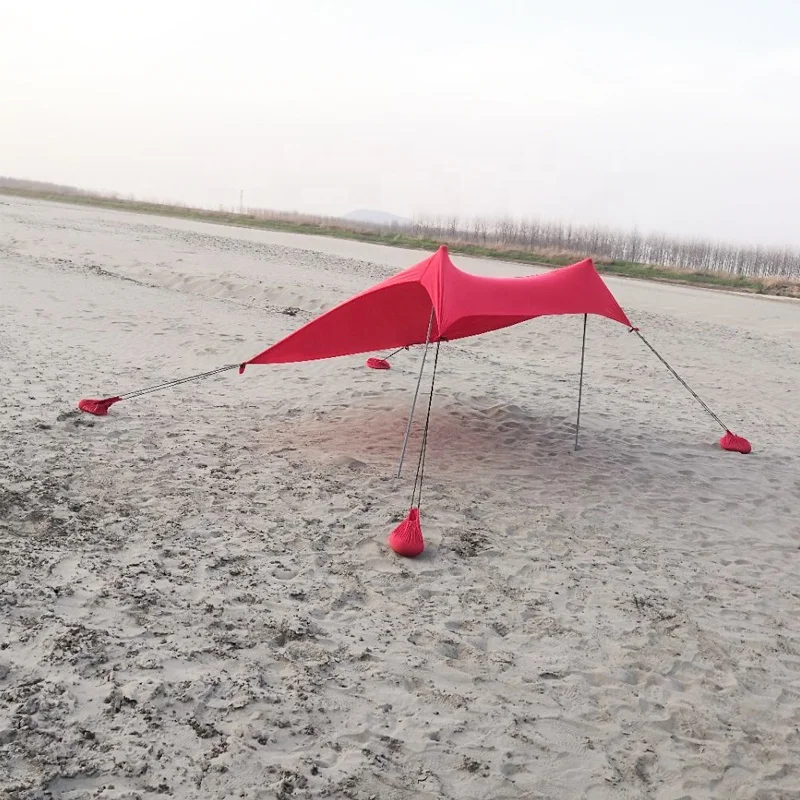 Factory direct LK Fabric Portable sun shelter  With Sand Anchor  Outdoor Camping Summer Beach  sun shade Tent