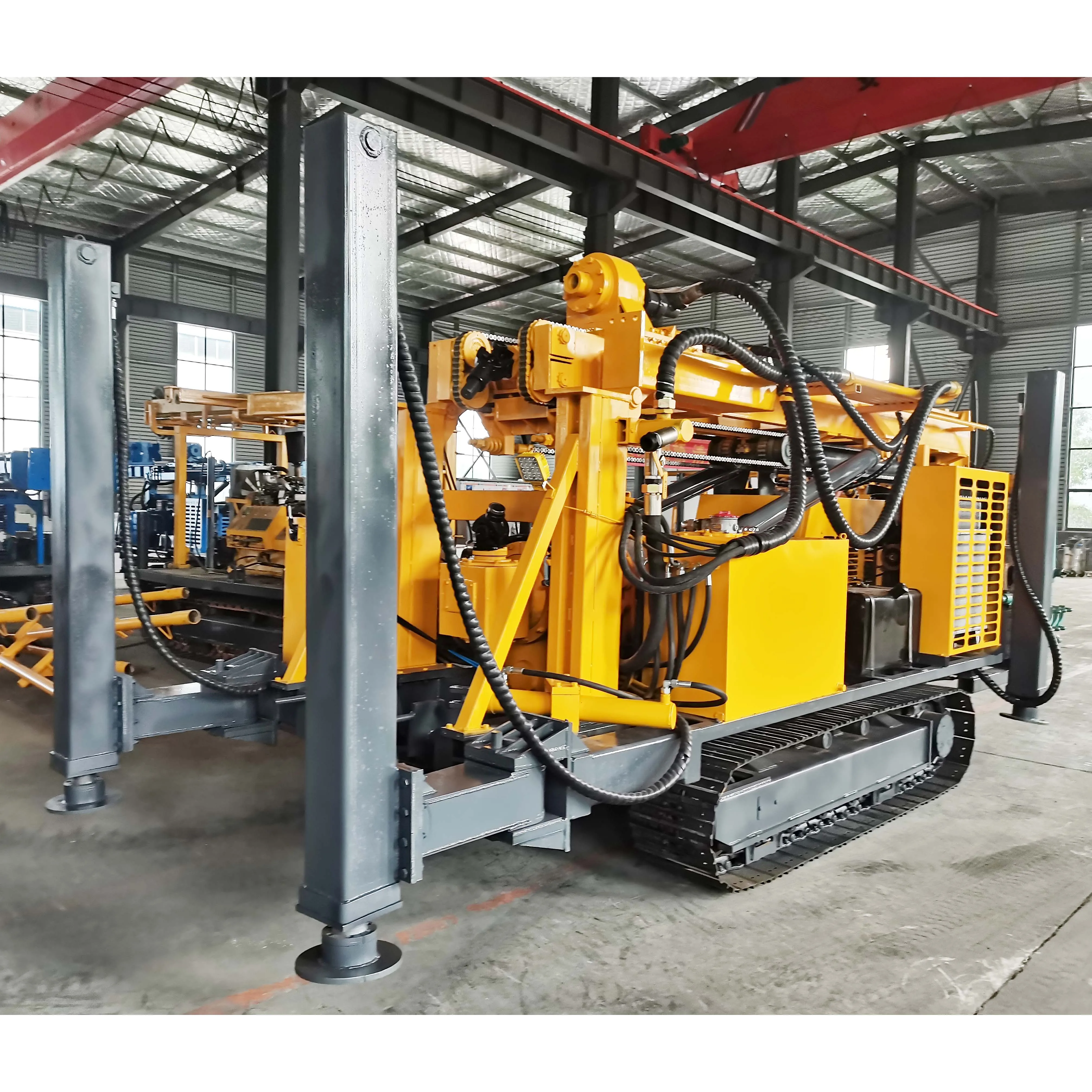 Crawler mounted diesel NQ 1200M rotary core sampling drilling rig machine for sale
