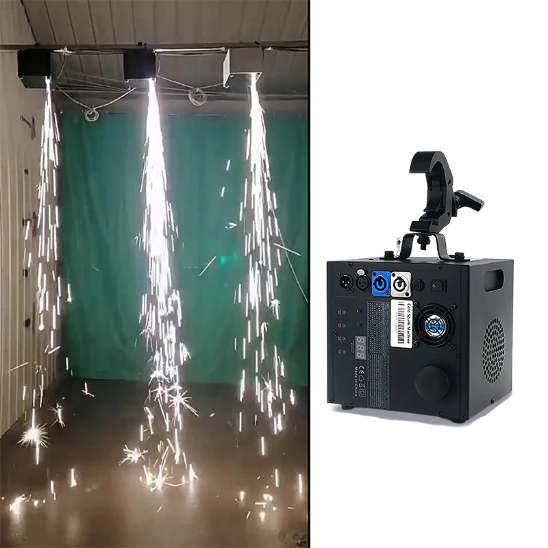 One watfall cold spark with powder machine plus 10 bags powder