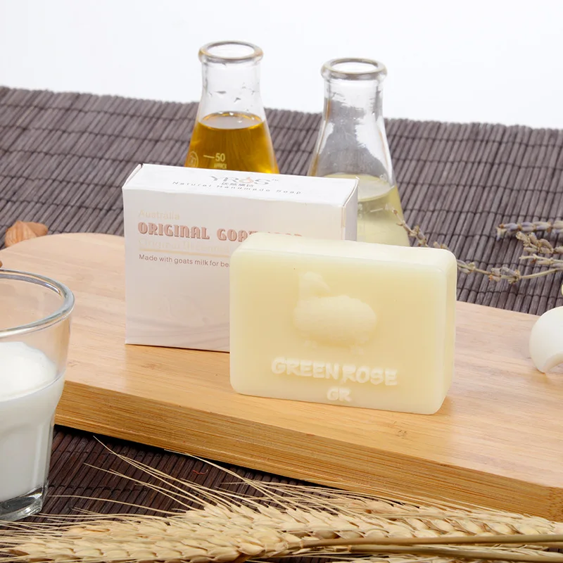 Wholesale Face Care Body Bath Acne Soap Moisturizing Whitening Goat Milk Handmade Soap