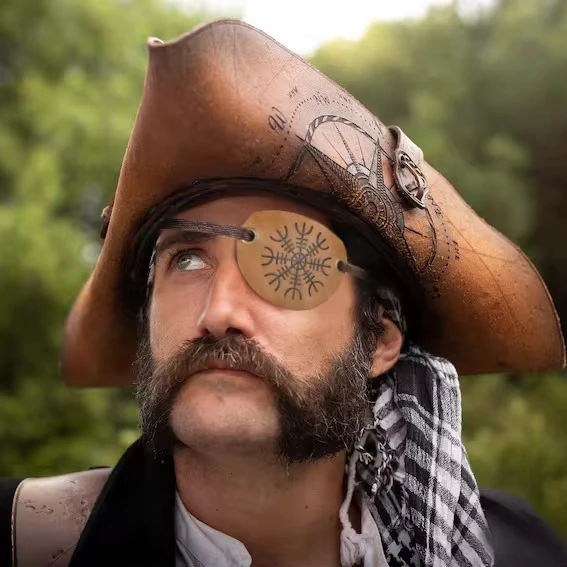 Halloween Pirate Captain Eye Patches Pirate Costume Accessories One Eye Patches