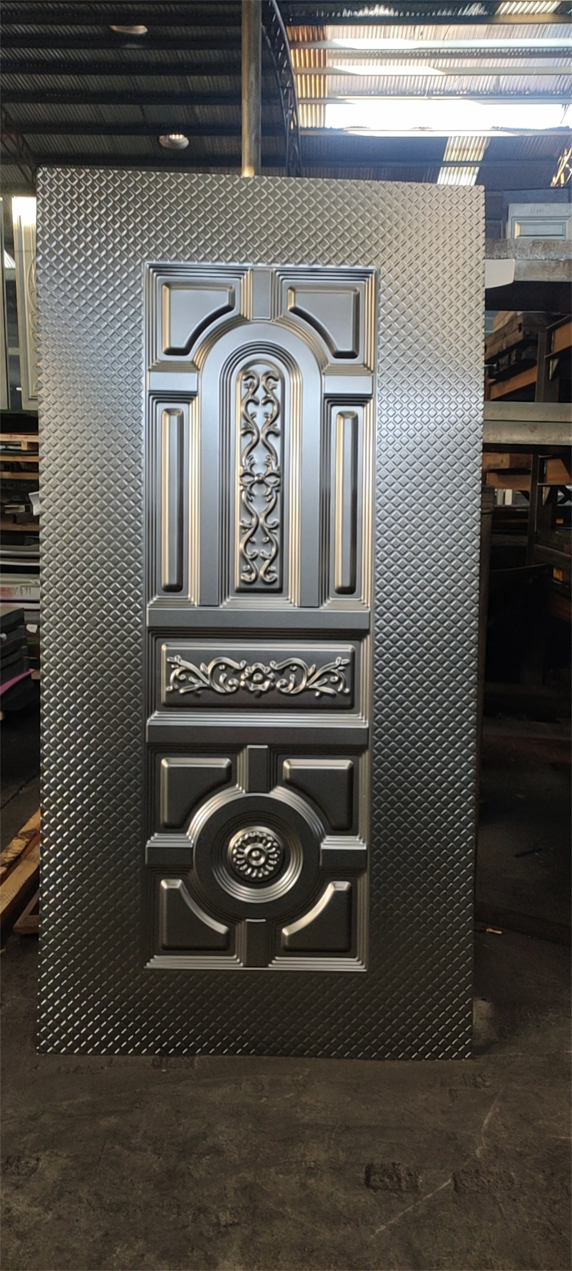 Factory Direct Wholesale Sheet Metal Doors for house,Panel Door Iron Sheet Emboss Door interior doors,steel front doors