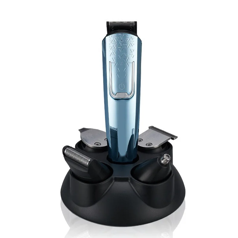 Household 5 In 1 Multifunction Rechargeable Nose Hair Trimmer Hair Clippers With Base