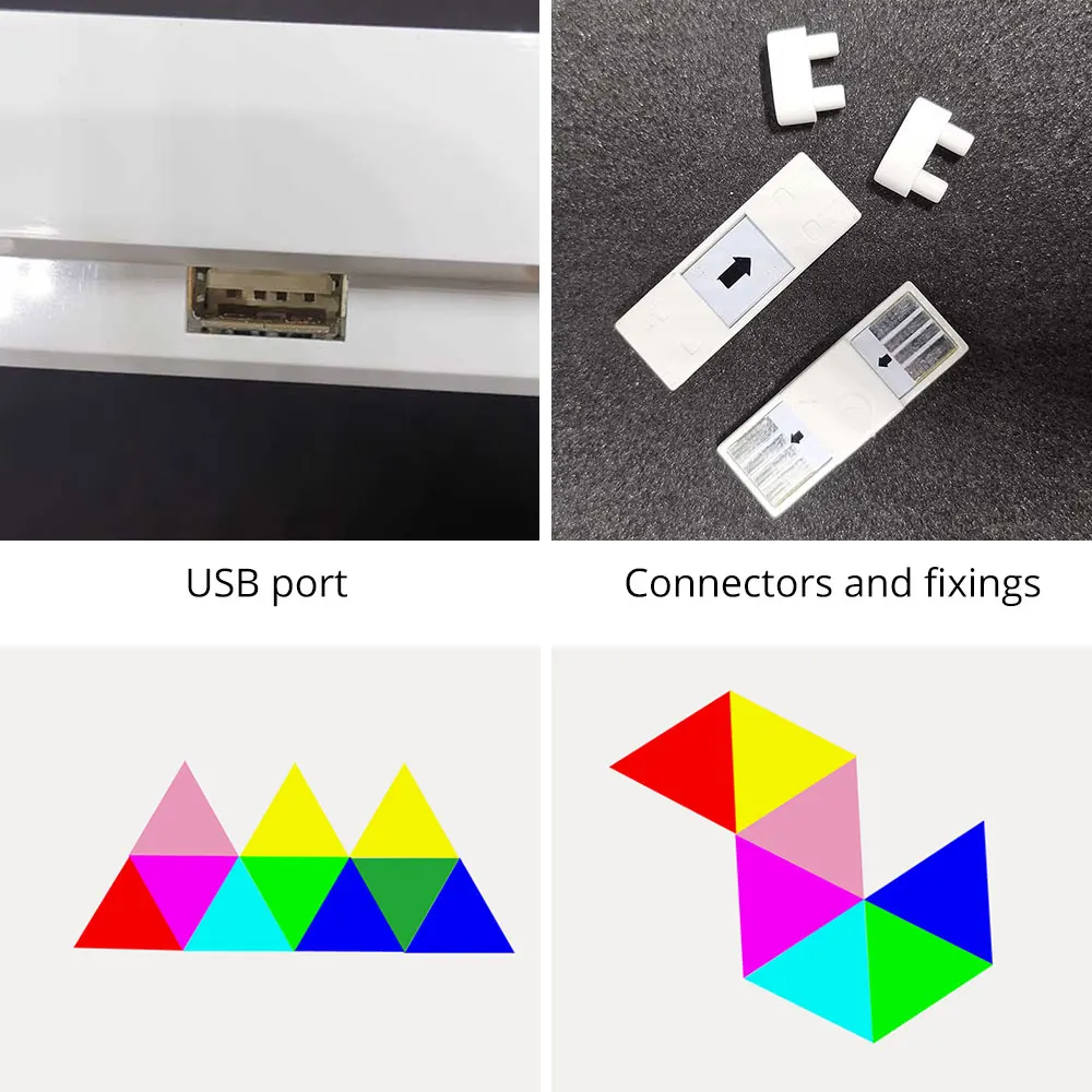  Хит продаж 2021 светодиодный настенный светильник с управлением через мобильное приложение шестигранные светильники для самостоятельной сборки Amazon
