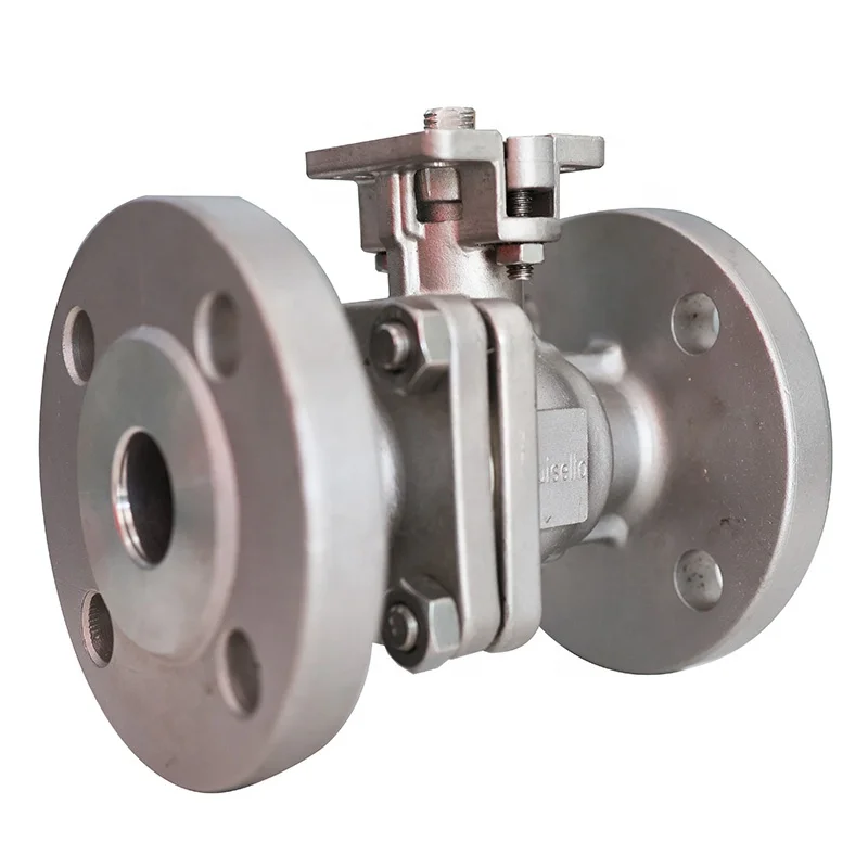 High Platform Mounting Pad CF8/CF8M/CF3/CF3MM/WCB Stainless Steel  Flange Ball Valve