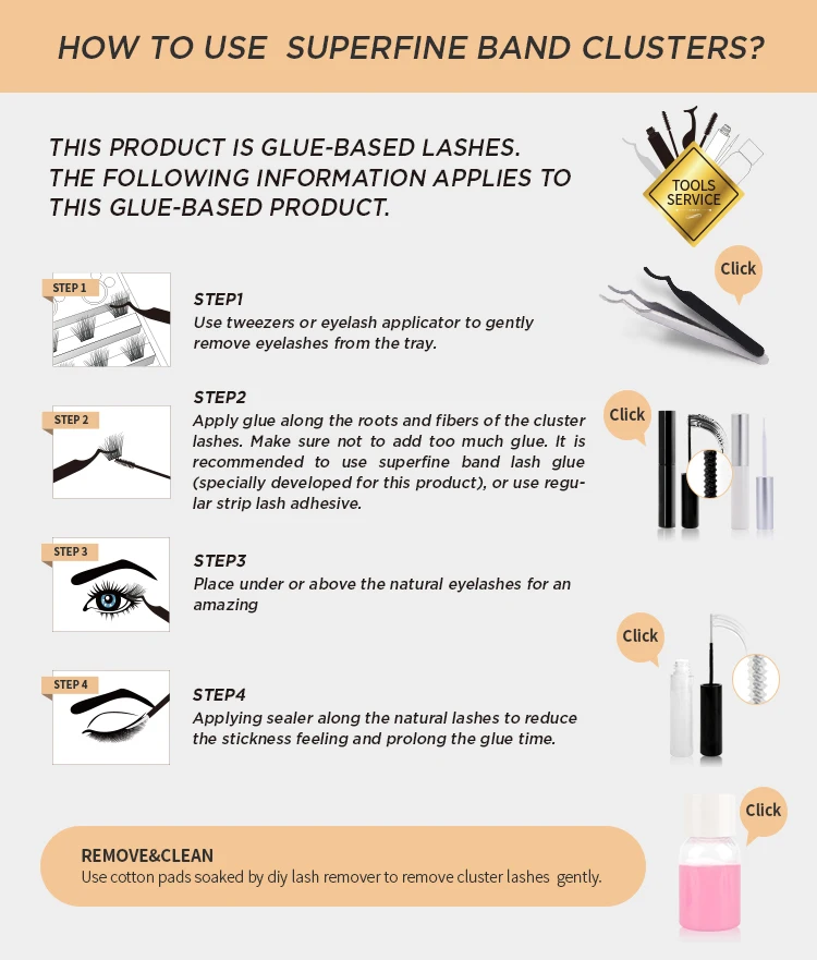 Hollyren Diy Glue For Strip Lashes That Look Like Extensions Wholesale Cluster Eyelashes With Bond Kit