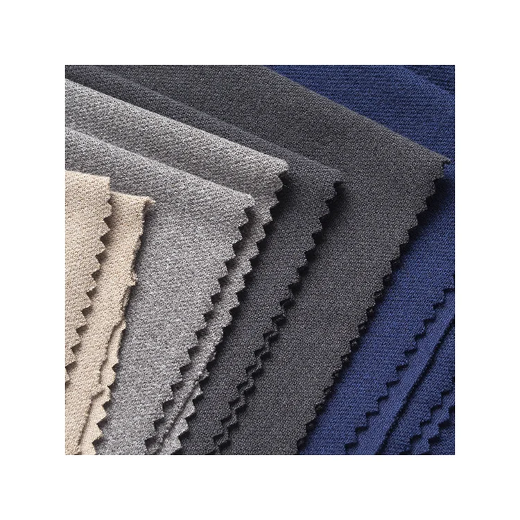 Free Sample Jersey Knit Polyester Spandex Fabric 260g Double Faced Comfortable Thermal Underwear for Warm Fabrics