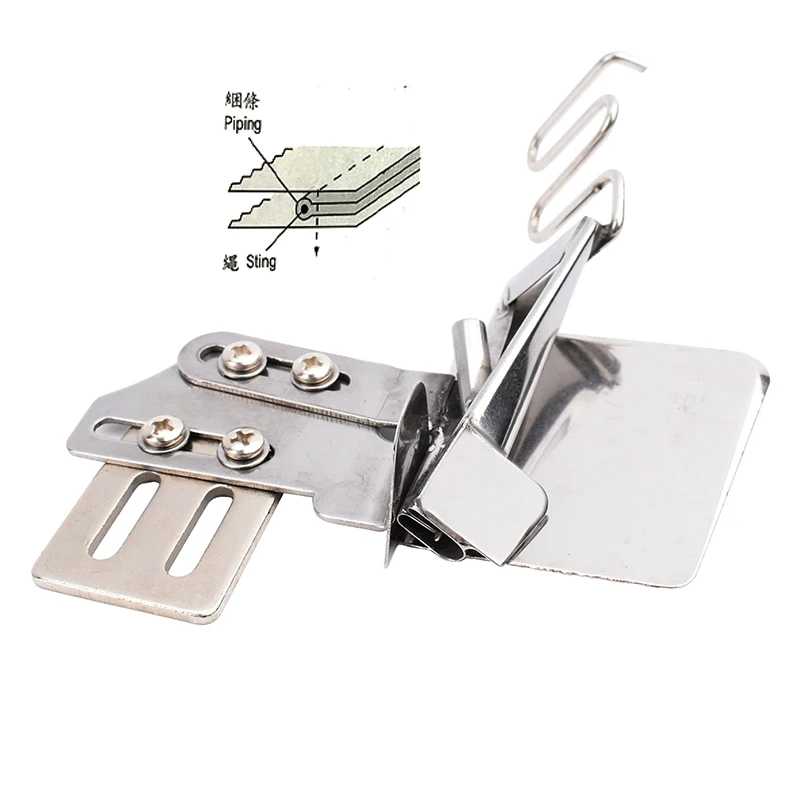 Sewing machine folder attachment for  single needle lockstitch machine piping folder DAYU433 F521