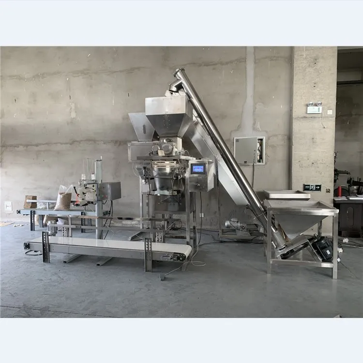 High quality 5kg 10kg 25kg 50kg flour milk woven kraft paper bag pouch dry powder auger dosing filling machine